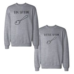 Big Spoon And Little Spoon Couple Sweatshirts Matching Sweat Shirts