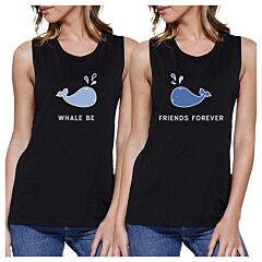 Whale Be Friend Forever BFF Matching Cute Summer Muscle Tee Shirt