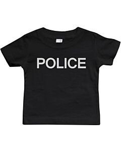 Graphic Snap-on Style Baby Tee, Infant Tee - POLICE