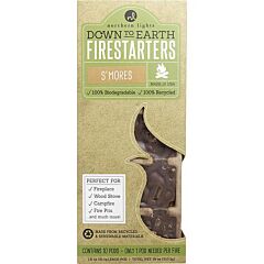 S'mores Firestarters By Down To Earth Firestarters Fragranced Colored Wax Combined With Recycled And Renewable Material. Box Contains 10x1.8 Oz Each Tearaway Pods - As Picture