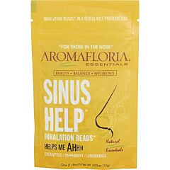 Sinus Help By Aromafloria Inhalation Beads 0.42 Oz Blend Of Eucalyptus, Peppermint, Lemongrass - As Picture