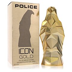 Police Icon Gold By Police Colognes Eau De Parfum Spray 4.2 Oz - 4.2 Oz