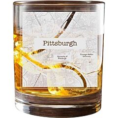 Pittsburgh College Town Glasses (set Of 2) - 13.5 Fl Oz Clear