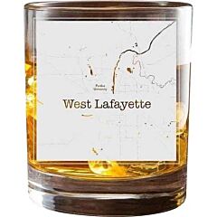 West Lafayette College Town Glasses (set Of 2) - 13.5 Fl Oz Clear