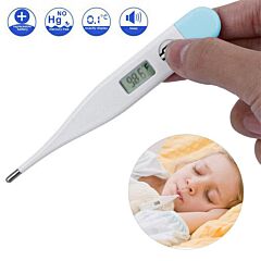 10pcs Electronic Digital Fahrenheit Thermometer Lcd Oral Baby Kids Adult Body Safe - As Pic