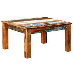 Coffee Table Square Reclaimed Wood - Brown