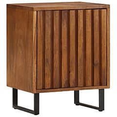 Bedside Cabinet 15.7"x11.8"x19.6" Solid Mango Wood - Brown