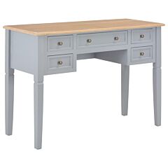Writing Desk Gray 43.1"x17.7"x30.5" Wood - Grey