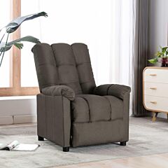 Recliner Taupe Fabric - Taupe