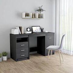 Desk Gray 55.1"x19.7"x29.9" Chipboard - Grey
