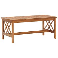 Coffee Table 40.2"x19.7"x16.9" Solid Acacia Wood - Brown