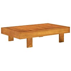 Coffee Table 39.4"x23.6"x9.8" Solid Acacia Wood - Brown