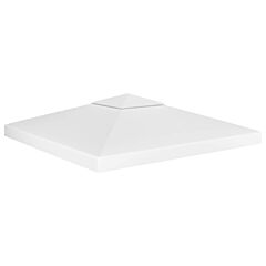 2-tier Gazebo Top Cover 310 G/m2 9.8'x9.8' White - White