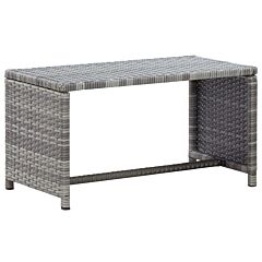 Coffee Table Anthracite 27.6"x15.7"x15" Poly Rattan - Anthracite
