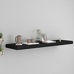 Floating Wall Shelf Black 35.4"x9.3"x1.5" Mdf - Black
