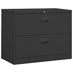 Filing Cabinet Anthracite 35.4"x18.1"x28.5" Steel - Anthracite