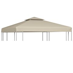 Gazebo Cover Canopy Replacement 9.14 Oz/yd² Beige 10'x10' - Beige
