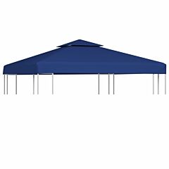 Gazebo Cover Canopy Replacement 9.14 Oz/yd² Dark Blue 10'x10' - Blue