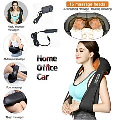 Electric Shoulder & Neck Kneading Massager Massage Cape Body Muscle Pain - Black