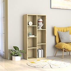 Book Cabinet Sonoma Oak 19.7"x9.8"x41.7" Chipboard - Brown