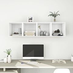 Wall Cabinets 4 Pcs White 14.6"x14.6"x14.6" Chipboard - White