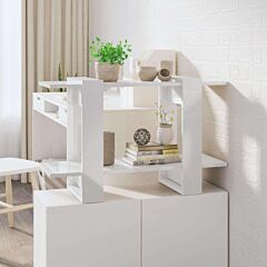 Book Cabinet/room Divider High Gloss White 31.5"x11.8"x20.1" - White