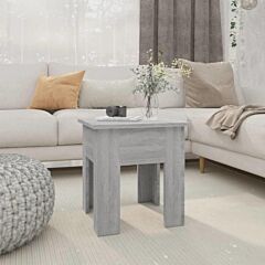 Coffee Table Gray Sonoma 15.7"x15.7"x16.5" Engineered Wood - Grey
