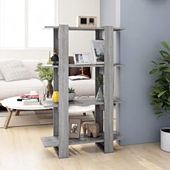 Book Cabinet/room Divider Gray Sonoma 31.5"x11.8"x48.6" - Grey