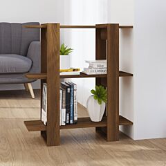 Book Cabinet/room Divider Brown Oak 31.5"x11.8"x34.3" - Brown
