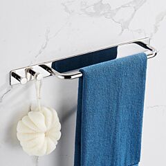 Strong Viscosity Adhesive Bright Polishing Towel Bar Holder Rack Robe Hook Kitchen Storage Rod Bathroom Accessories Rustproof 304 Stainless Steel Kj3m01yin - As Pic