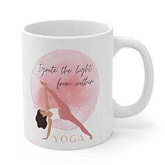 Ignite The Light Yoga Theme Mug - One Size