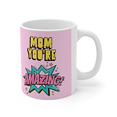 Mom You're Amazing Comic Theme Mug 11oz - One Size
