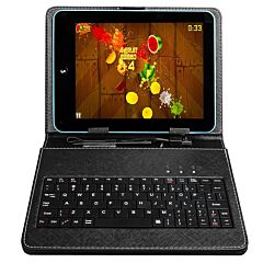 8inch Tablet Case With Keyboard - Black