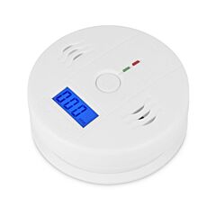 Battery Operated Co Carbon Monoxide Sensor Alarm - White