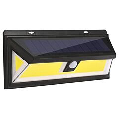 Solar Lights 180 Leds Solar Wall Light Outdoor Motion Sensor Lamp Ip65 Waterproof 120 Degree Sensing 270 Degree Wide Lighting Angle - Black
