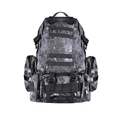 56l Military Tactical Backpack Rucksacks Army Assault Pack Combat Backpack Pouch - Black Pythons Grain
