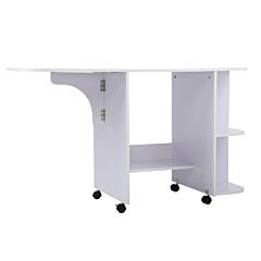 Multifunction Craft Station Sewing Table - Titanium White