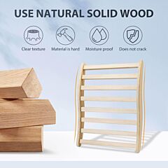 Sauna Backrest,s-shape Natural Wood Hemlock Non-toxic Sauna Chair With Back - Yellow