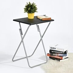 Folding Desk 2pcs Small Tv Tray Table Foldable Table Tv Dinner Tray Snack Table For Eating At Couch Bedside - As Picture